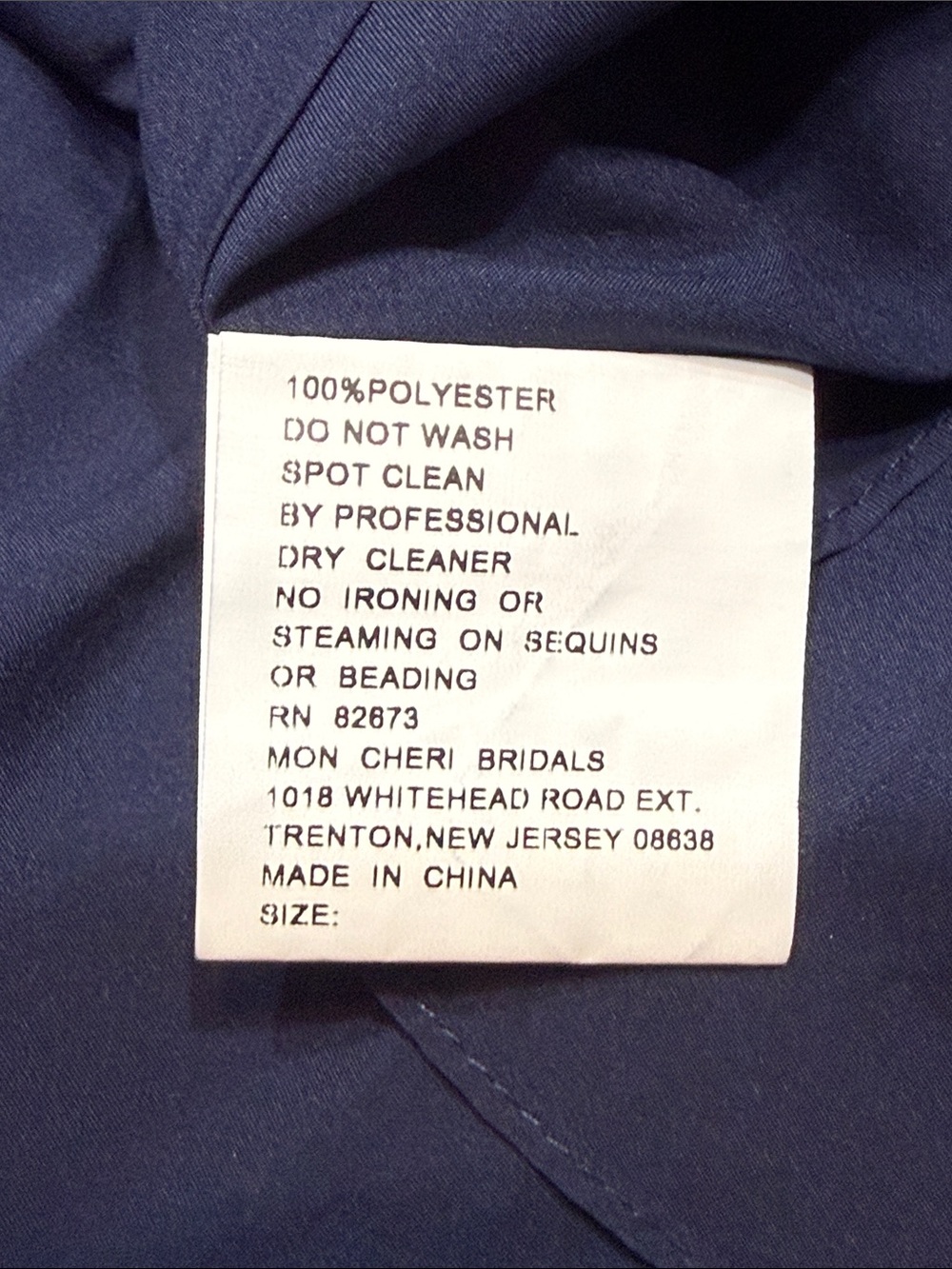 Cameron Blake navy Crepe Column Gown - Picture 8 of 8